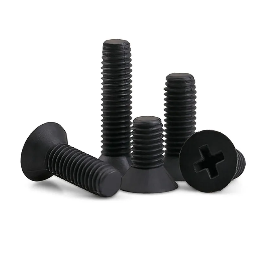 

10/20/50PCS Pozi Countersunk Machine Screws CSK Bolts Black M2.5 M3 M4 M5 M6 Insulation