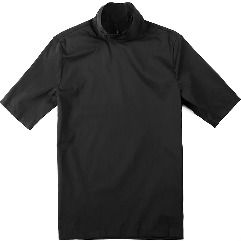 Мужская Тонкая Рубашка-пуловер простая тонкая уличная рубашка черного цвета 2020 |