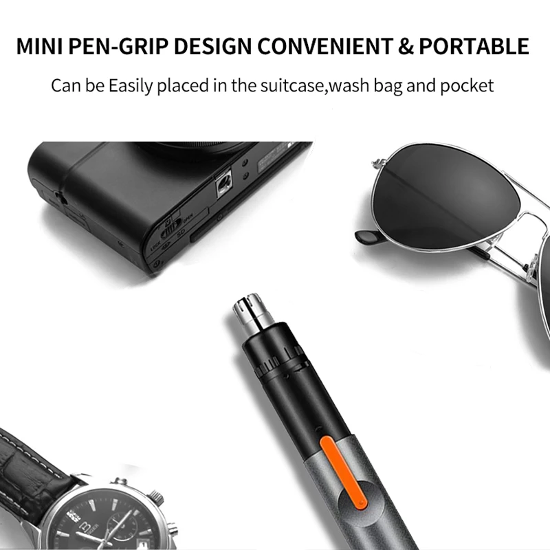 Электрический триммер для носа и ушей портативный безболезненный носовой