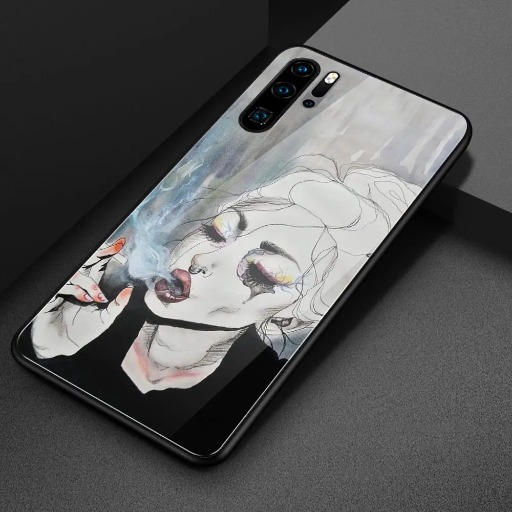Стеклянный чехол для huawei p30 lite задняя крышка P9 P10 Plus P20 P30 pro lite|Бамперы| |