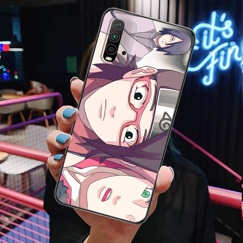 

N-Narutos Kakashi Sasuked Painting Phone Case Redmi 9 9 Pro 9T 9A 9C Redmi Note 9 9S Pro Max Full Protection Funda Silicone