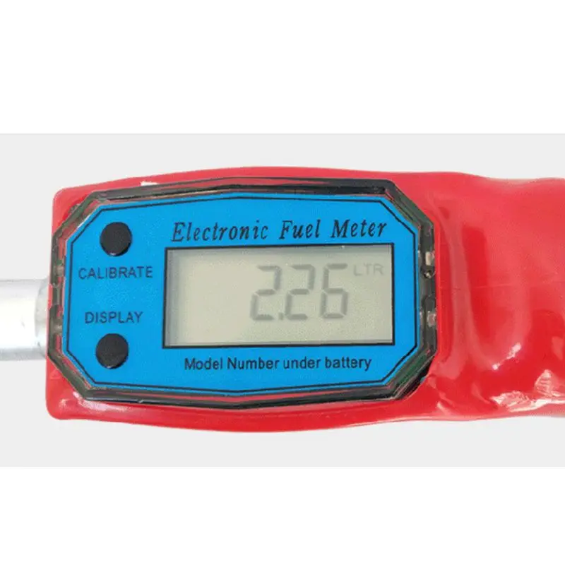 Digital Fuel Gun Flow Meter Diesel GasolineTransfer Automatic Trip Gas Stations