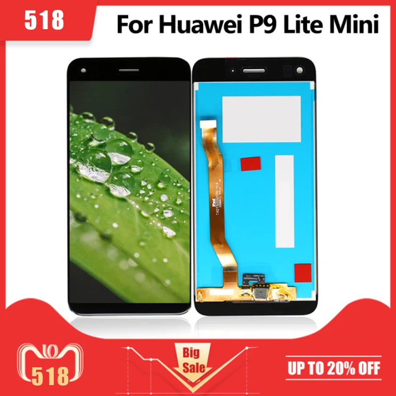ЖК-дисплей для Huawei P9 Lite Mini дигитайзер сенсорного экрана в сборе Enjoy 7/Y6 Pro 2017 100%