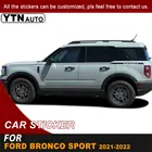 Для Ford Bronco Sport 2021 2022 Наклейка на боковые двери кузова автомобиля графические виниловые крутые наклейки на гонки автомобильные украшения Аксессуары