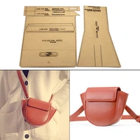 18x21cm handmade single shoulder bag making pattern kraft paper template diy bag sewing stencil leather craft template supplies