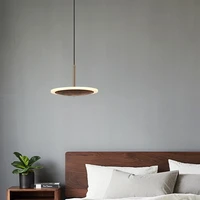 black walnut chandelier for bar corridor living room bedroom dining kitchen led solid wood lighting decoration pendant lamp