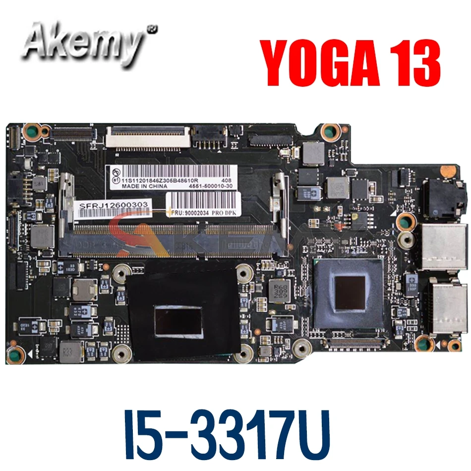 

Материнская плата для ноутбука LENOVO YOGA 13 I5-3317U материнская плата E36779 SR0N8 SLJ8B DDR3