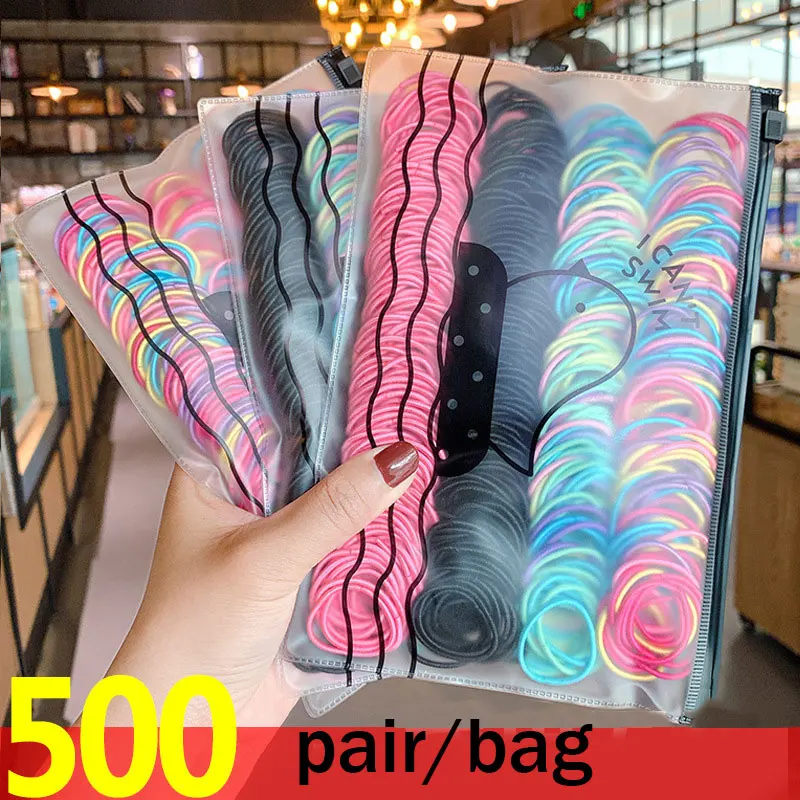 200 ПК/100 детское нижнее белье волосы кольца люминесцентные Цвет аксессуары для