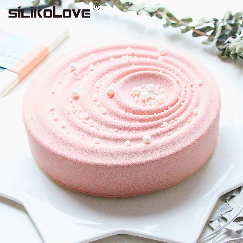 Силиконовая форма для выпечки SILIKOLOVE силиконовая круглой вихревой формы не