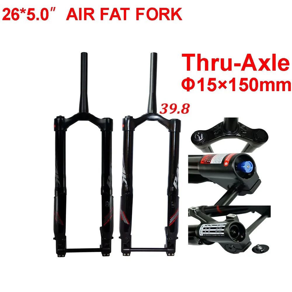Велосипедная вилка Fat 26x5 0 для снежной Подвески MTB воздушной шины 26 Дюймов 5