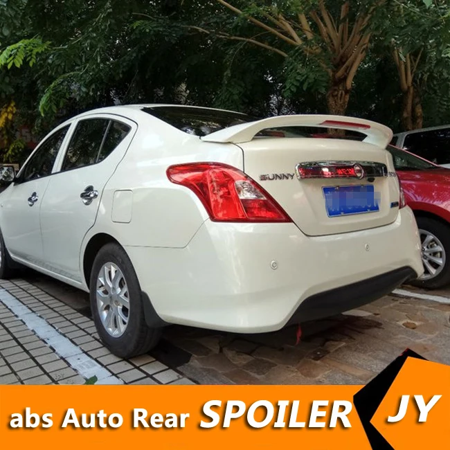 Спойлер для NISSAN Versa 2011-2016 спойлер Sunny высокого качества из АБС-пластика заднее