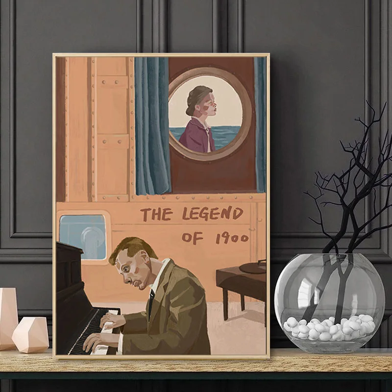 

Leon Classic Movie Poster Print Flipped The Legend of 1900 Abstract Wall Art Canvas Painting Modern Living Room Home Decor