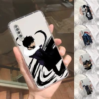 solo leveling cool sung jin woo phone case transparent for xiaomi redmi note 3 9 7 4 8 8t 10 cc9e 11ultra t lite play pro 4g 5g
