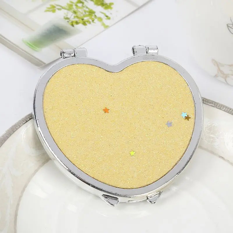 Мини карманное зеркало портативное Складное двухстороннее косметическое в