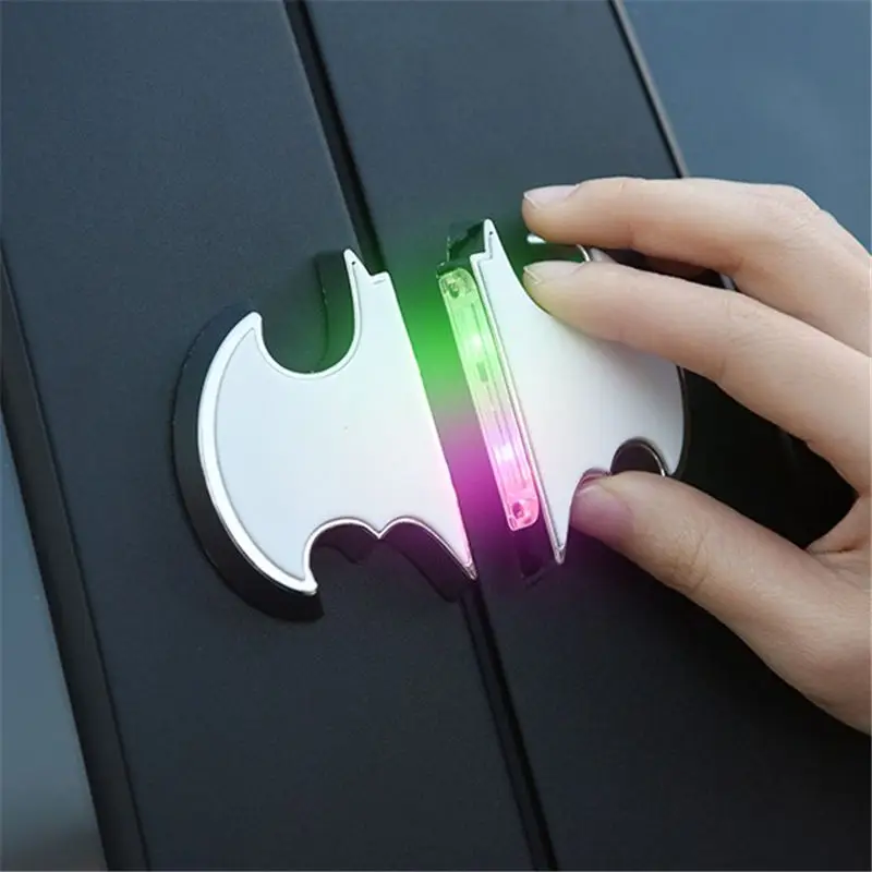 

Universal Car LED Opening Door Bat Shape Safety Warning Anti-collision Lights Flash Light Red Kit Wireless Alarm Lamp Signal