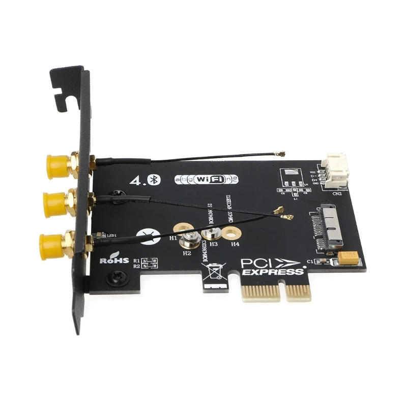 Wi Fi + Bluetooth 4 0 Беспроводная карта к Мини PCI E 1X адаптер для ПК/Hackintosh|Платы расширения|