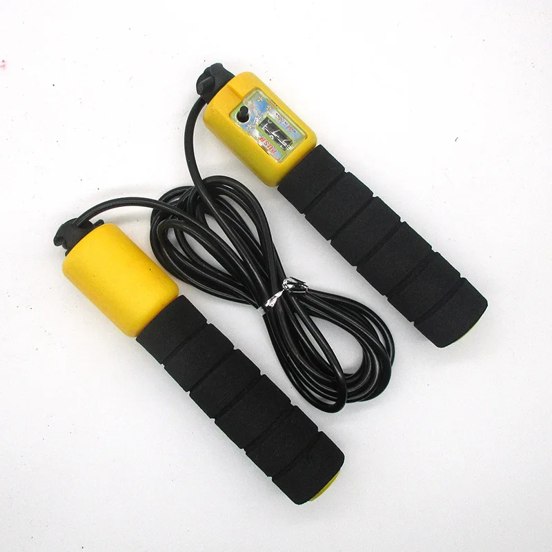 Orange Jump Ropes with Counter Sports Fitness Adjustable Fast Speed Counting Jump Skip Rope Skipping Wire - Цвет: Orange