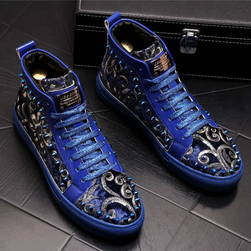 Male High Top Punk Style Shoes  B71