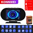 Бортовой компьютер KONNWEI KW206 OBD2, цифровой дисплей, измеритель температуры воды, расхода топлива