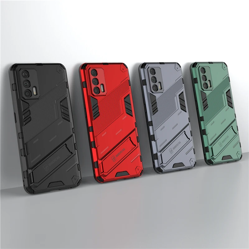 

For OPPO Realme GT Neo Case Cover for Realme GT Neo 5G Protective Cover Punk Armor Shell Kickstand Hard PC Phone Case Capa Funda