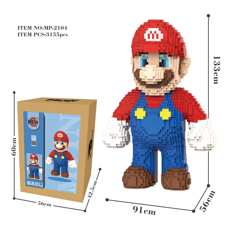 1 3 метр негабаритных Mario Bros Diamond строительный блок большая модель кирпичи Рисунок