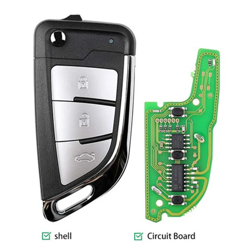 XHORSE XKKF21EN НОЖ 2 стиля флип 3 кнопки VVDI пульт дистанционного управления