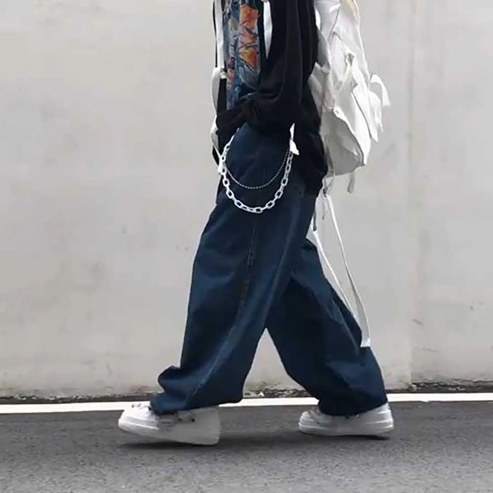 Trend Oversize Harem Jeans Men Women bf Denim Pants Wide Leg Trousers Loose Baggy Japan Overalls Street Hiphop Jeans Cargo Pants