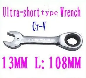 

BESTIR taiwan made CRV steel mirror fine polishing 13mmOffset Head Reversible ratchet Wrench industry tool NO.53313 freeship