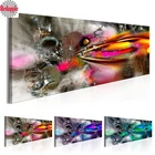 Алмазная мозаика с абстрактным светом, картина большого размера с имитацией льда, мозаика для украшения гостиной, современное искусство