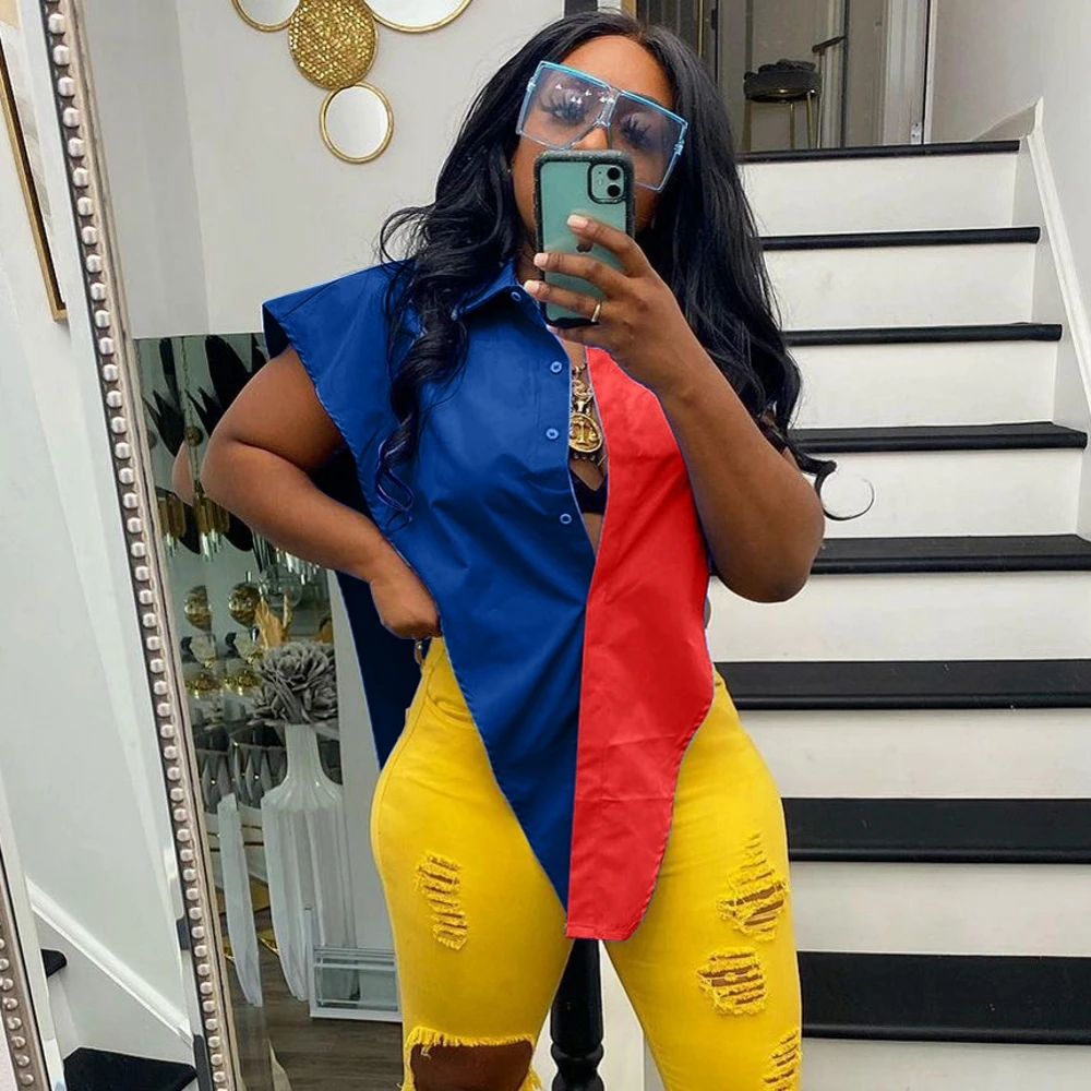 Летняя женская модная рубашка в уличном стиле на пуговицах топы пикантная