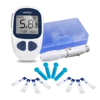 electronic glucometer digital handheld blood glucose monitor diabetes test meter monitor kit with 50 free test strips