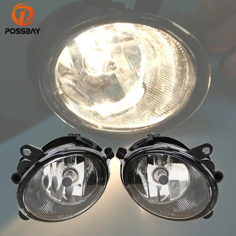 

POSSBAY Halogen Front Fog Light for Audi A6 / A6 QUATTRO C6 2005-2008 2007 2006 12V 55W Bulbs Car Foglamps