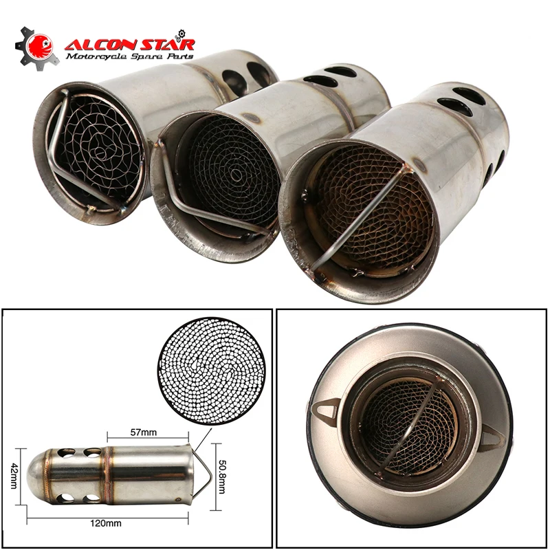 Alconstar катализатор выхлопных газов для мотоциклов из нержавеющей стали глушитель