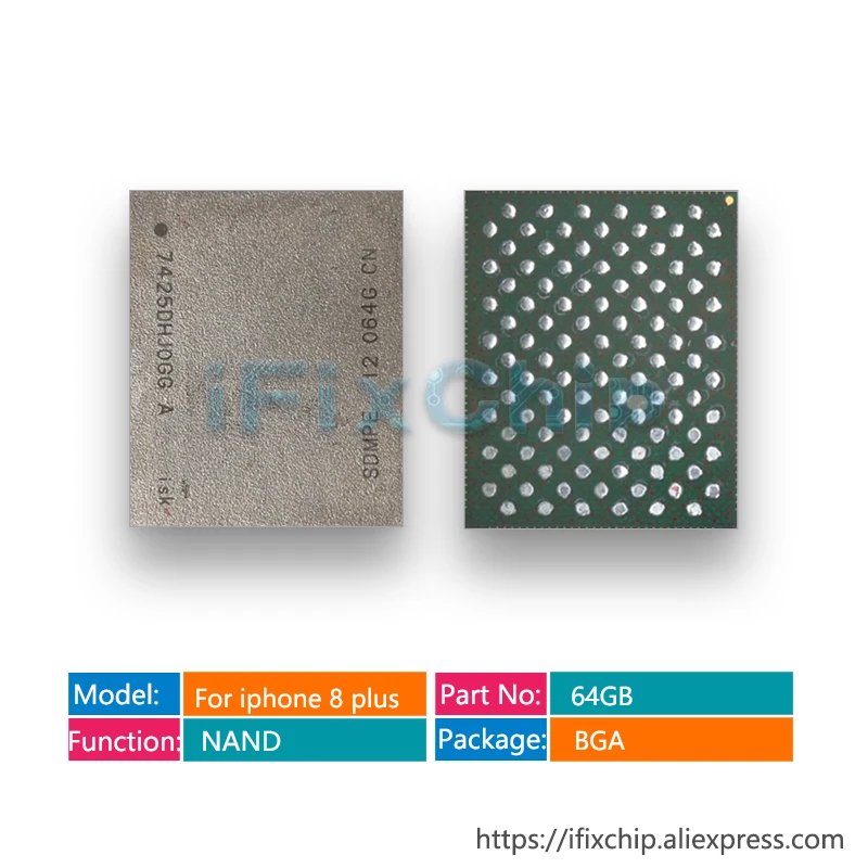 1-5 шт./лот 64 ГБ для iPhone 8 plus/8 p 5 64G Nand Flash IC жесткий диск HDD чип памяти устраняет