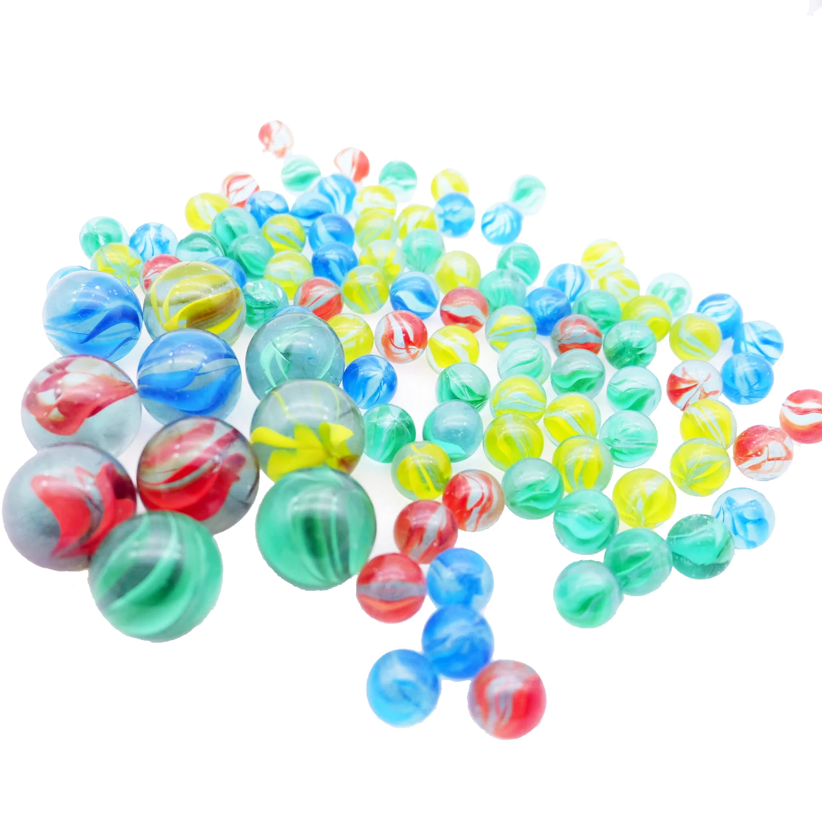 

100/200/300pcs glass ball 14 mm cream console game pinball machine cattle small marbles pat toy parent-child machine beads