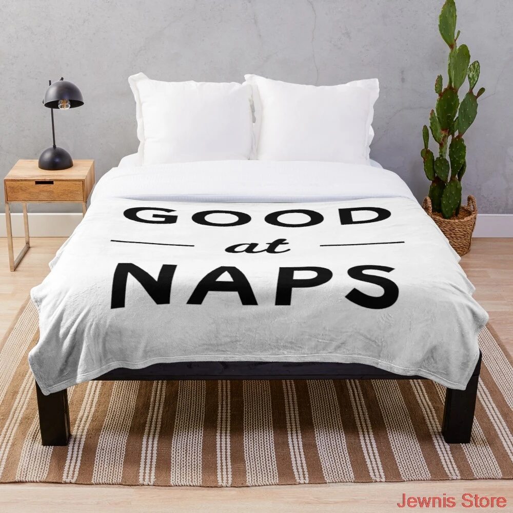 

Флисовое одеяло good at naps для кровати, толстое одеяло, модное покрывало, шерпа, одеяло для взрослых и детей