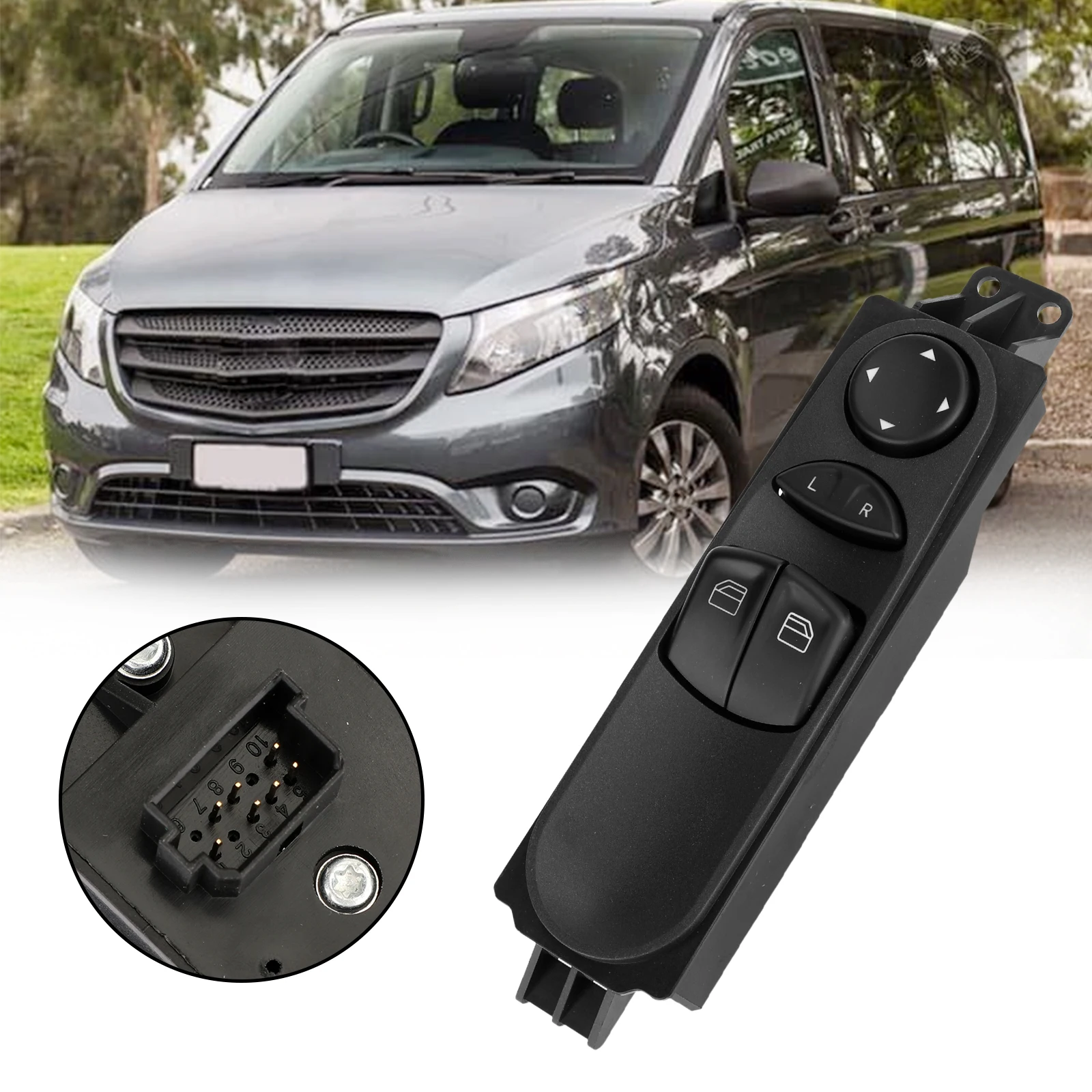 

Topteng Master Window Switch For Mercedes Benz Valente Vito Mixto W639 2003 2004-2015 Power Window Switch Car Accessories