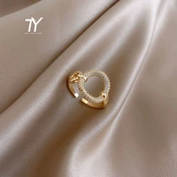 2020 new micro set zircon circle opening ring korean sexy women ring fashion party wedding ring student boudoir jewelry