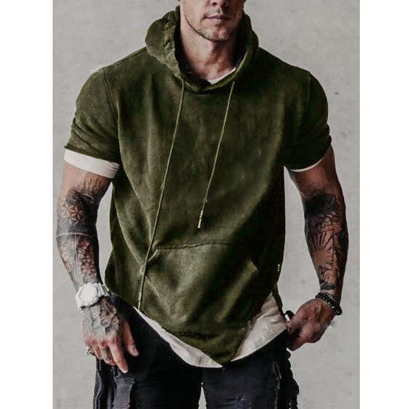 

2021 Summer T-Shirt Men Oversized Hoodie Short Sleeve Jesus Christian Cross Printing T Shirts New Arrival Fashion Casual Tops
