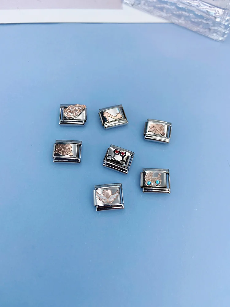 Оригинальный браслет Hapiship на каблуке-коляске ширина 9 мм с изящными звеньями из