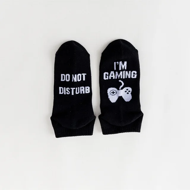 Short Game Black Epous, новинка года, носки не беспокоить, забавные Игровые Носки, нескользящие носки с подушками, подарок для мужчин - Цвет: Short Game Black