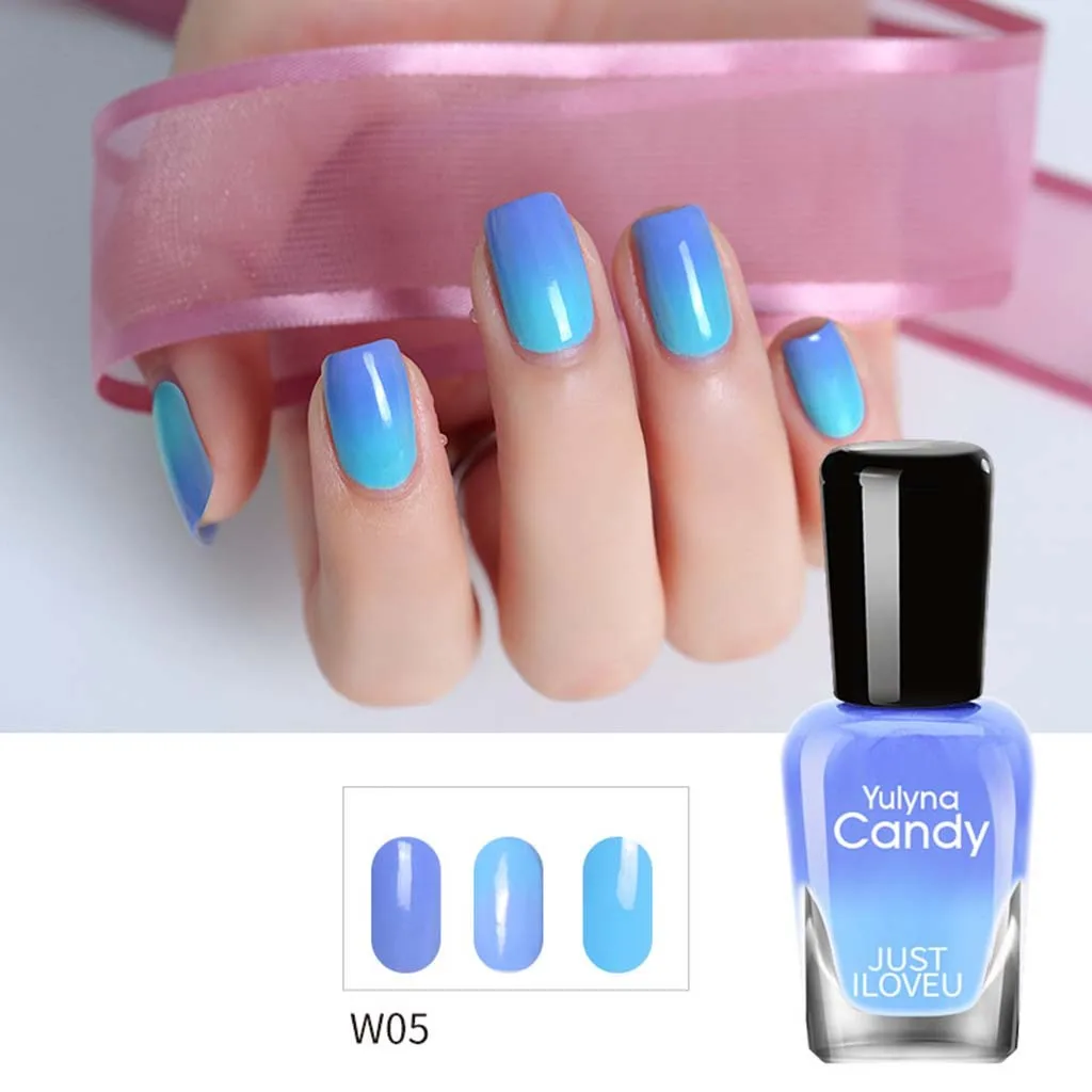 

33 Color 7ML Temperature Gel Nail Polish Color Changing Hybrid Gel Varnishes Soak Off Semi Permanent Nail Art Design