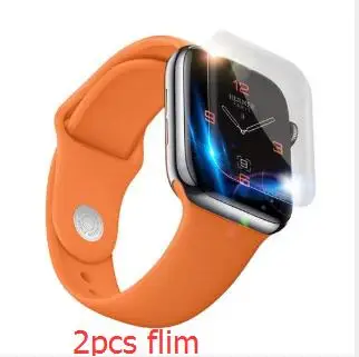 Explosion-proof film Силиконовый спортивный ремешок для Apple Watch band 5 38 мм 42 мм iWatch 4 band 44 мм 40 мм ремень браслет correa Apple watch 5 4 3 2 1 Аксессуары - Цвет ремешка: Explosion-proof film