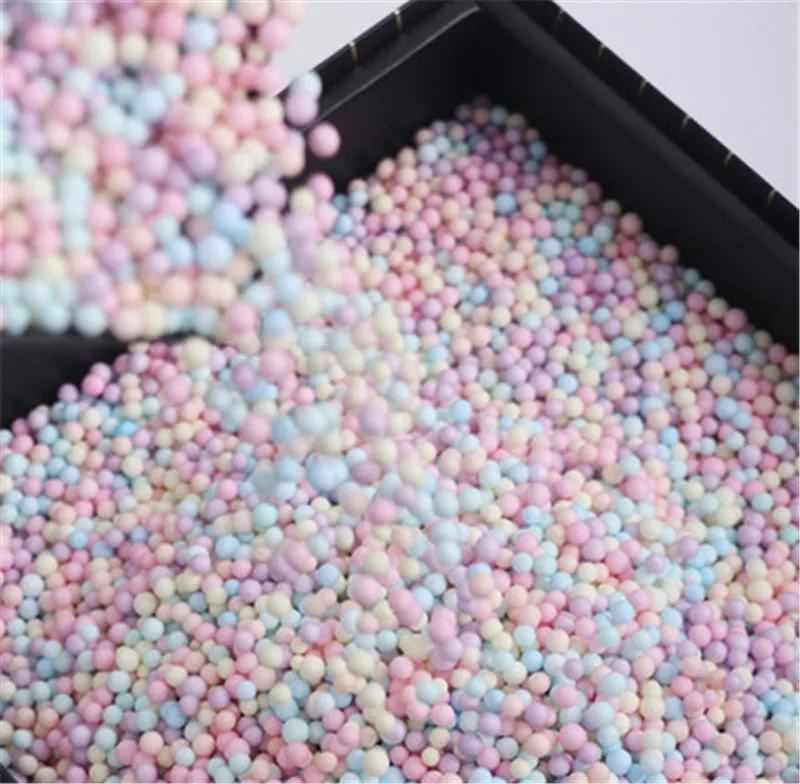 10 г/пакет красочный пенопластовый шар наполнитель подарочной коробки коробка