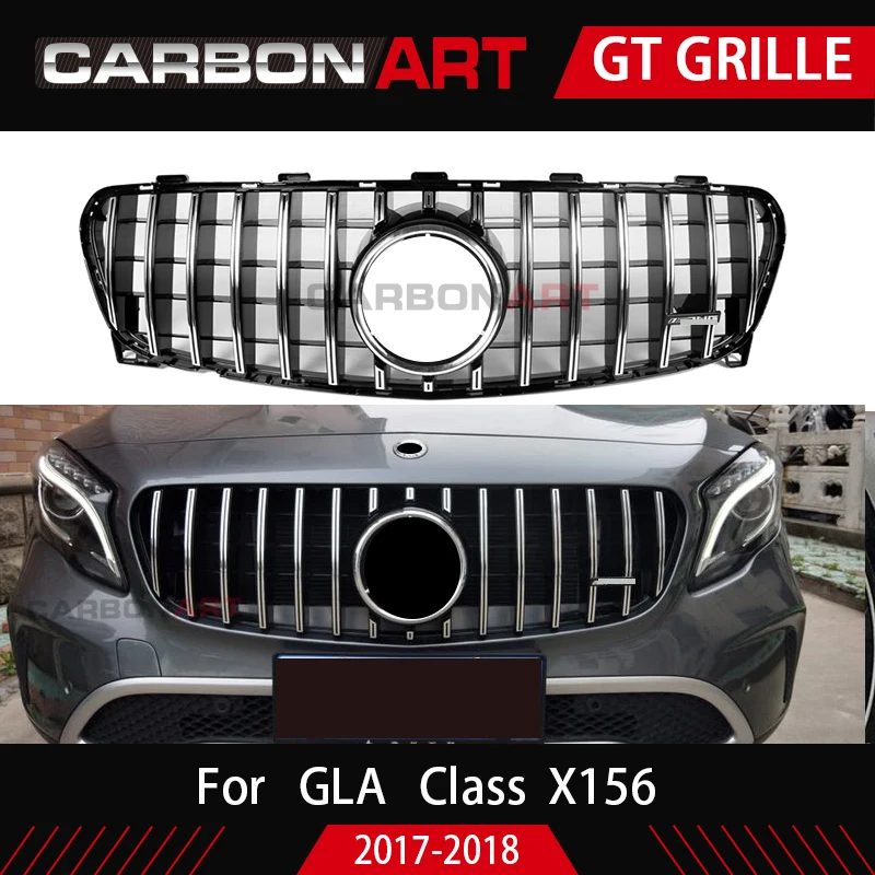 Передняя решетка для автомобилей 2017 + GLA X156 Gt передняя подходит бампера шрифа Mercede