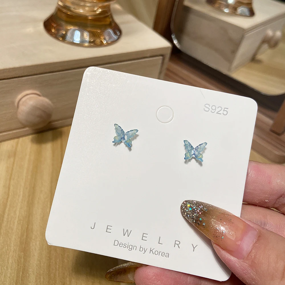 

FNIO Butterfly Drop Earrings 2021 Fashion Hanging Women Earrings Summer Jewelry Girls Party Gift