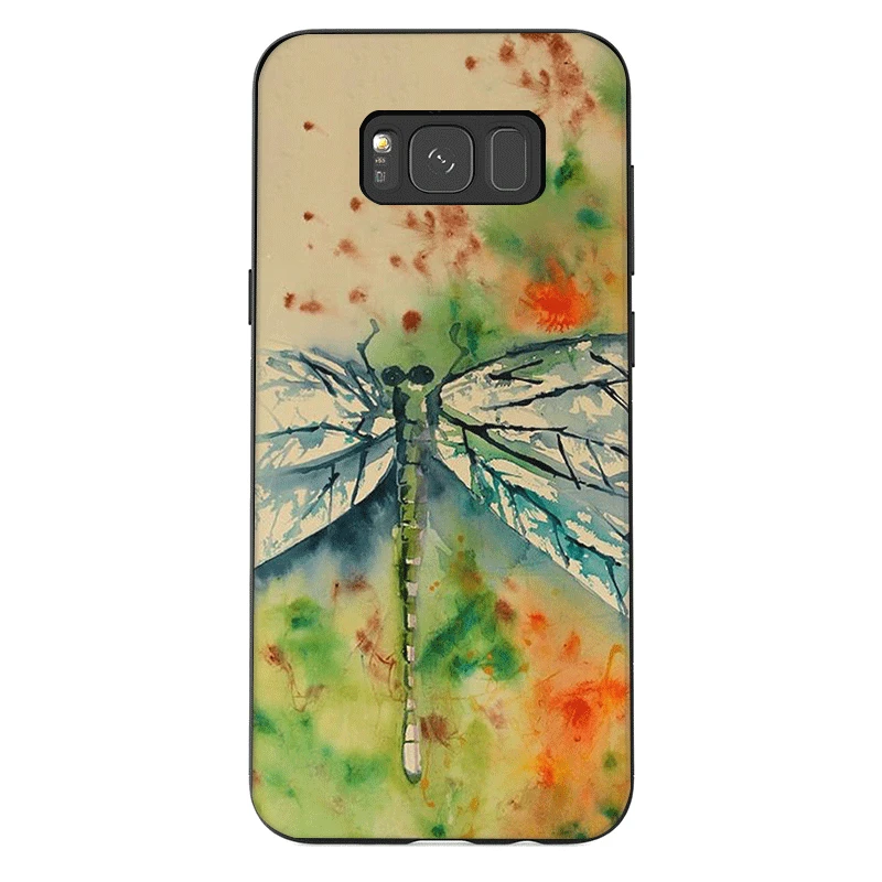 Mobile Phone Case TPU for Samsung Galaxy Note 10 8 9 S6 S7 Edge S8 S9 S10 S10E Plus Cover Dragonfly cool | Мобильные телефоны и