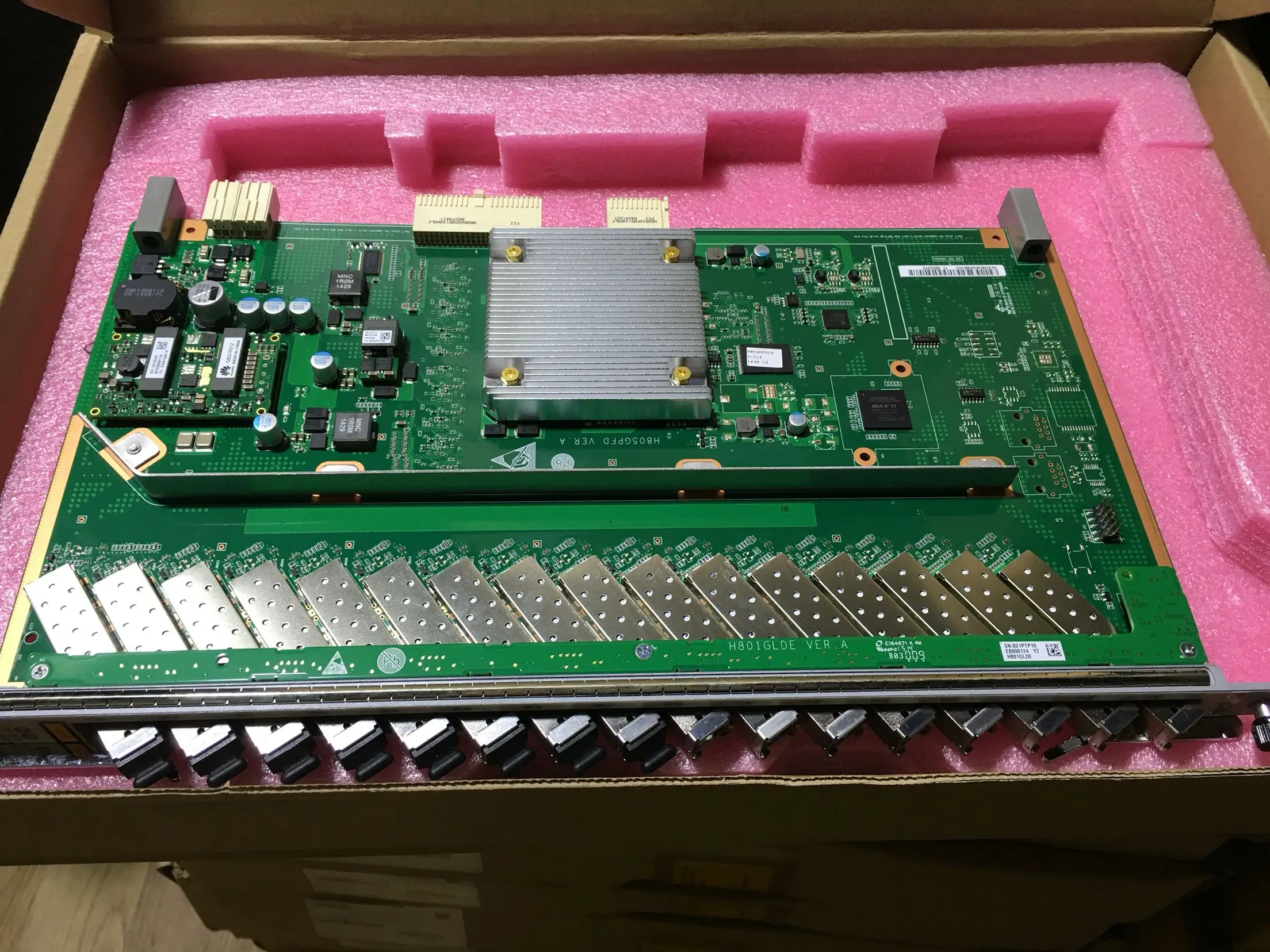 Оригинальная плата GPFD с 16 PON портами GPON C + ++ SFP подходит для портов s OLT Интерфейсная