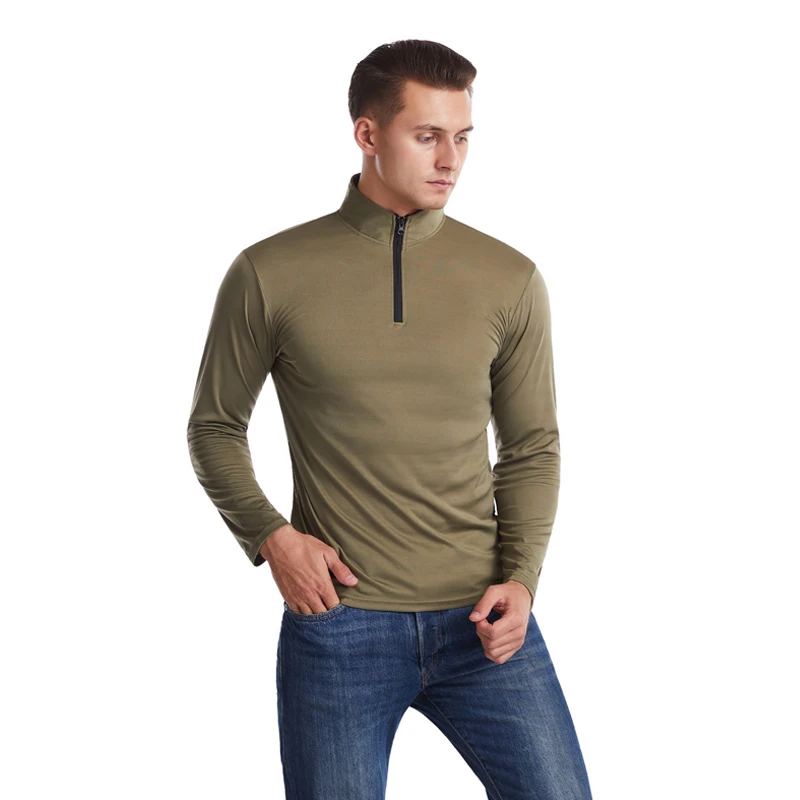 

Fashion New Men's T-shirt V-neck Long Sleeve T-shirt Trend Men's Pure Color Leisure Fitness Muscular Men Jogging Sports T-shirt
