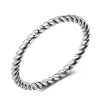 lbyzhan twist rings for women hot sale 100 real sterling silver lucky ring simple design engagement gift cmr772